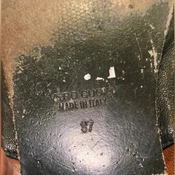 Franco Boschi size 37 Black Soft Leather Ankle Strap Causal Sandal - Picture 6 of 7